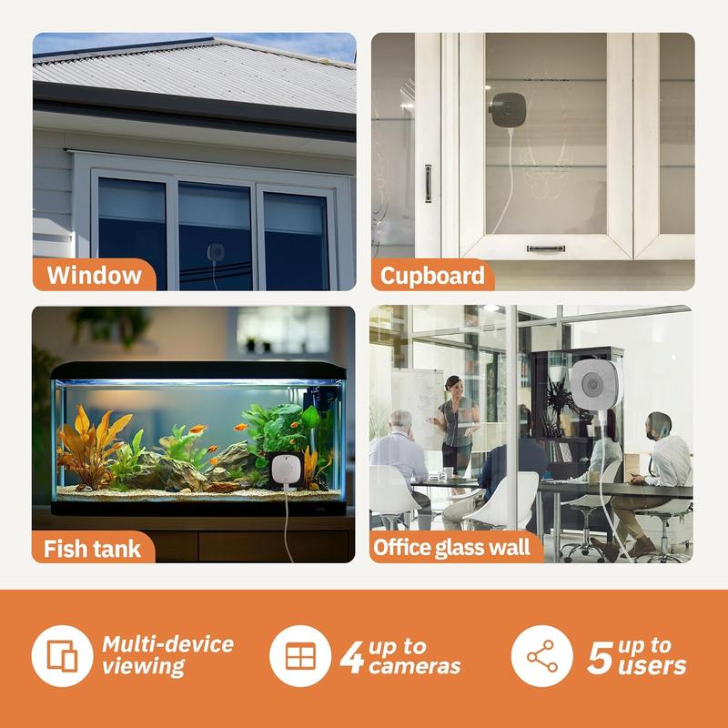 3MP 2K Window Camera  2 Pack